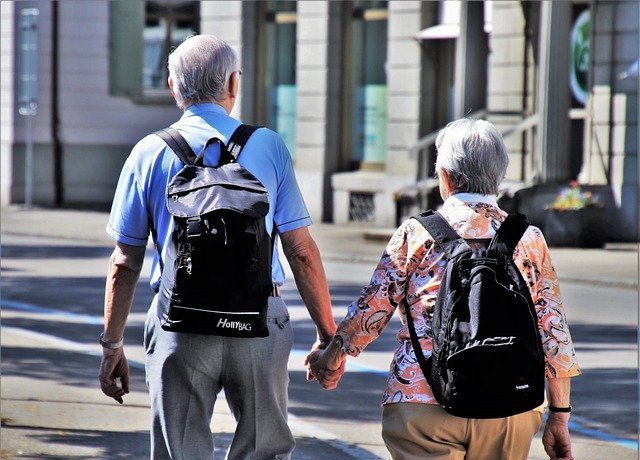 Retired couple in the UK